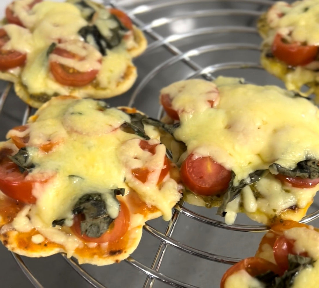 Mini pizzas con Mazzita de quesito